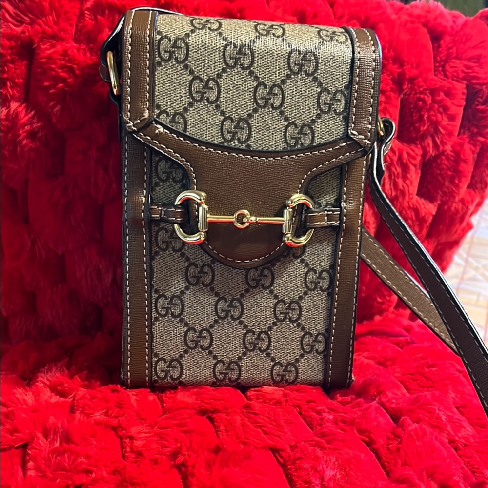 Brown Monogram Crossbody Bag